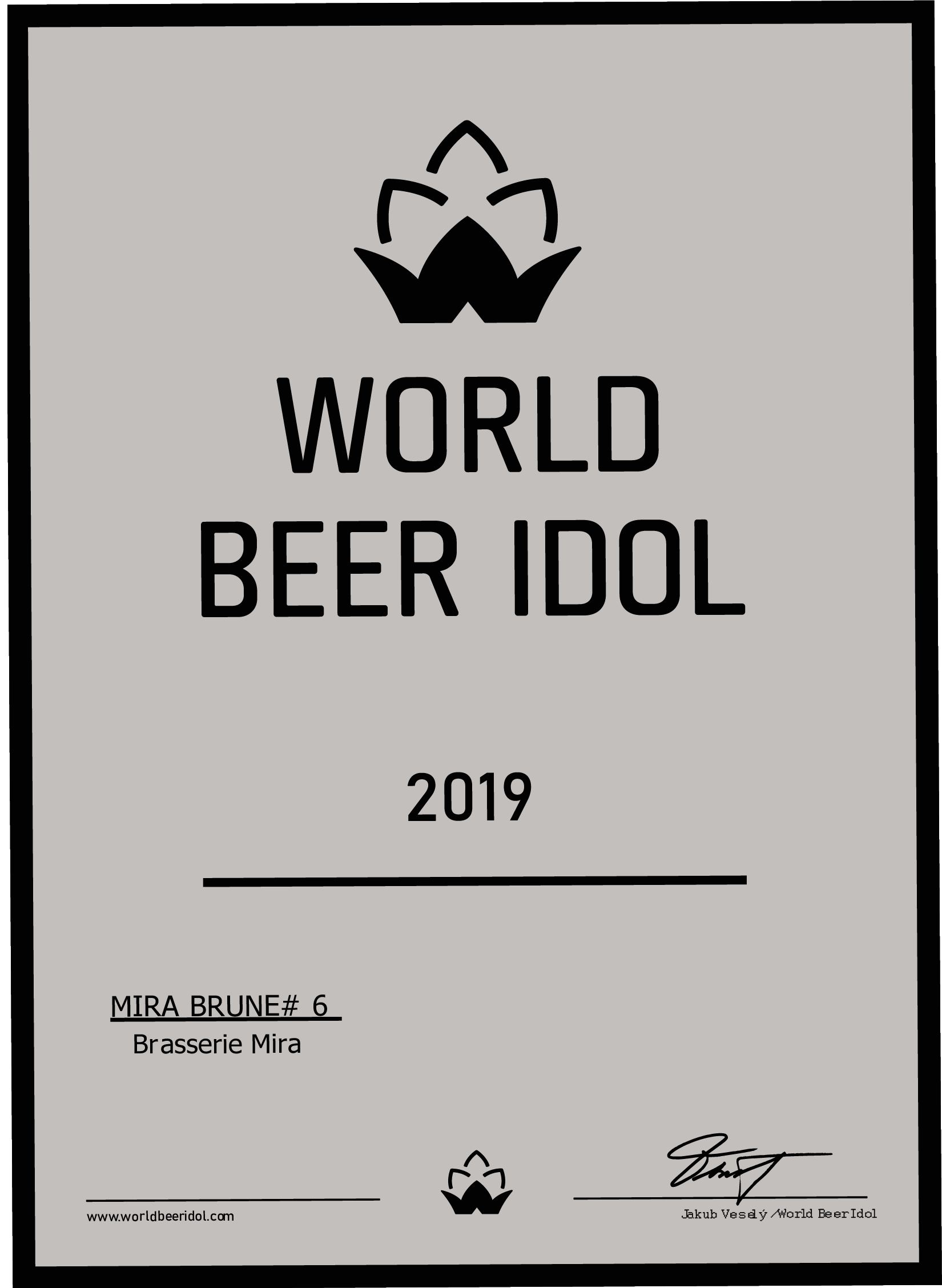 World Beer Idol Argent 2019